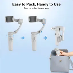 Omexcart 3-axis stabilizer intelligent camera head multiple tracking modes face tracking 3 Axis Gimbal for Mobile image 5