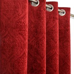 153 cm (5 ft) Velvet Room Darkening Window Curtain Single Curtain-image-2