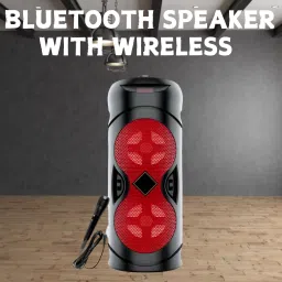 Clairbell Bluetooth Party Speaker With Karaoke Mic, Support v5.3, AUX Port & FM J254 30 W Bluetooth Party Speaker-image-35