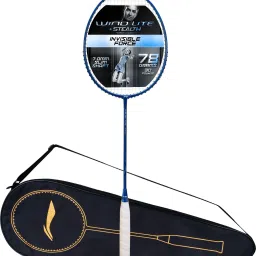 Wind Lite Stealth BADMINTON RACKET LITE WEIGHT MULTI COLOUR Multicolor Strung Badminton Racquet-image-48