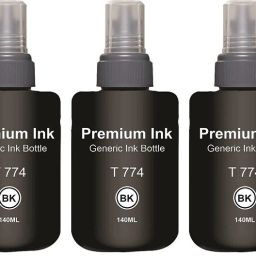 HYNEAR premium ink Refill T7741 Compatible for Epson M100 ,M105 ,M200 ,M205 ,L655,L1455 Black Ink Bottle-10