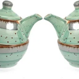 Ceramic Tea Pot With Cup | Microwave and Dishwasher Safe | Set of 2 Tea Urn-image-48