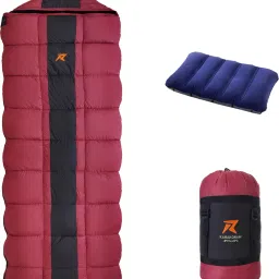 Karakoram Rectangular -5°C Sleep Bag Camping Hiking For Adults, Free Air Pillow Sleeping Bag-12