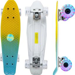 Candy Kids Skateboard, LED Wheels 58 mm, Aluminium Trucks, Fibre Deck, 22 inch x 6 inch Skateboard-image-60