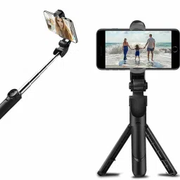 SURYAKUSH Newest Wireless Bluetooth Foldable XT-02 Mini Tripod Extendable Selfie Stick Monopod, Tripod-22