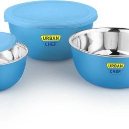 Steel Vegetable Bowl Flora Microwave Safe-29