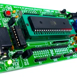 MY TechnoCare 8051 Development Board ZIF Socket+MAX232 AT89S52 Microcontroller IC Project Evaluation Kit Support ATmel AT89S51/XX,89Cxx,89V51RD2 Architecture 40 Pin Chip Prototype PCB Multipurpose Controller-7