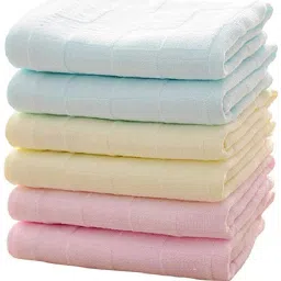 Khillayox Face Towel/Handkerchief/Rumal for Women's, Kids and Newborn Babies Plain ["Multicolor"] Handkerchief-image-7