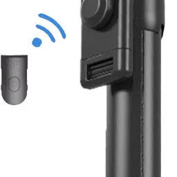 amesco Highly 3 in1 Selfie Stick Multi-Function Wireless Bluetooth R1 Selfie Stick with Remote Shutter 360 Rotate Extendable Handheld Foldable Mini Tripod Stand Foldable | Tripod | Selfie Stick | Bluetooth Shutter for Smartphones Professional Remote Control Selfie Stick Monopod Black 3 Axis Gimbal for Mobile-16