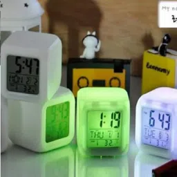 criyale Digital Multicolor Clock image 2