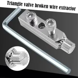 serplex Faucet Angle Valve Wire Extractor Universal Tool Broken Valve Extractor Universal Tool Stainless Steel for 1/2 in 3/4 in Threads Specialty Woodworking Bits image 2