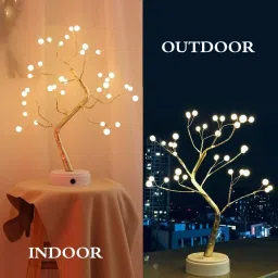 refulgix Bonsai Desk Tree LED Battery Powered or USB Adapter Top Decoration Table Lamp image 4