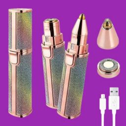 Women’s Facial Hair Removal Tool 2 in 1 Mini Electric Eyebrow Shaper, Women-image-80