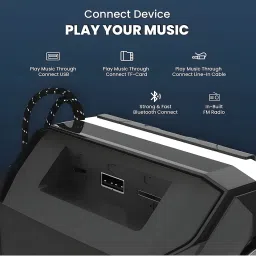BeatBucks trending bluetooth speaker with inbuilt rgb 1200 mah long battery capacity 5 W Bluetooth Party Speaker image 2