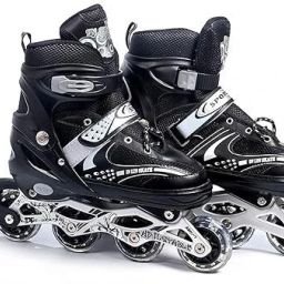 4 Wheel Inline Skates Skating Shoes for Boys and Girls Age 7 to 12 Years In-line Skates - Size 6-9 UK-29