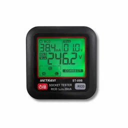 Metravi ST-09B (2024 Model) Socket Polarity and Earth Leakage Tester image 1