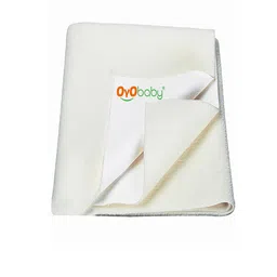 OyO Baby Infant White Cotton Xtra-Large Waterproof Baby Bed Protector-image-97
