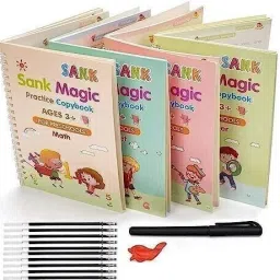 Sank Magic Books/10 Refills &1 Pen And Erasable 4 Set Of Practicing, Handwriting-10