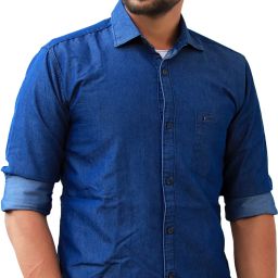Men Slim Fit Solid Spread Collar Casual Shirt-image-64