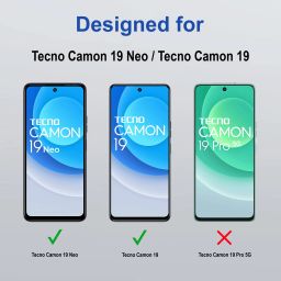Zapcase Edge To Edge Tempered Glass for Tecno Camon 19 Neo image 2