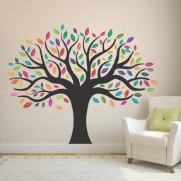 110 cm Colorful Tree Removable Sticker-image-43