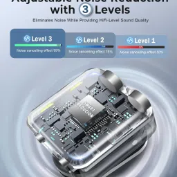 grenaro P10 Mic for Youtuber with 3-Level Noise Reduction,3 in 1 Wireless Mic Microphone image 3