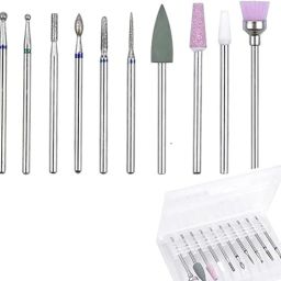 Nail Art 10Pcs Accessory For Electric Nail Machine Nail Drill Bits-13