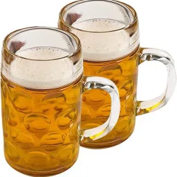 Jumbo Size Heavy Weight Glass Beer Mug-image-47