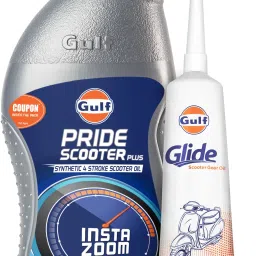 Pride Scooter Engine Oil (800 mL) + Gear Oil (120 mL) Combo Full-Synthetic Engine Oil-13