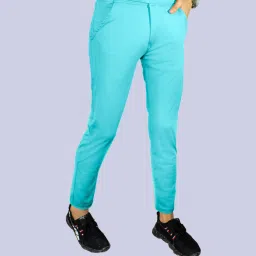 Men Slim Fit Multicolor Lycra Blend Trousers-image-24