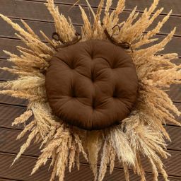 Chair Pad Cushion For Indoor/outdoor Cotton Solid Chair Pad Pack of 1-image-71