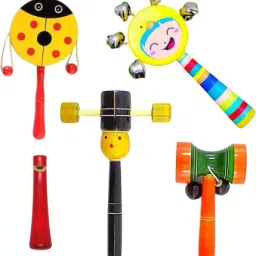 Eco-Friendly Wooden Rattle Set for Kids Rattle-image-55