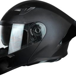 SBA-20 7Wings ISI Certified Flip-Up Helmet with Black Spoiler for Men and Women Motorbike Helmet-image-75