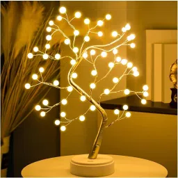 Bonsai Desk Tree LED Battery Powered or USB Adapter Top Decoration Table Lamp-27