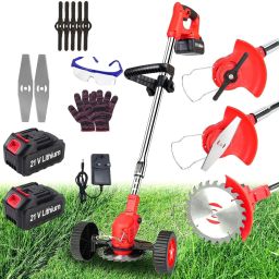 Electric Small Household Lawn Mower Lithium Garden Grass Cutter Machine Cordless Grass Trimmer-image-25
