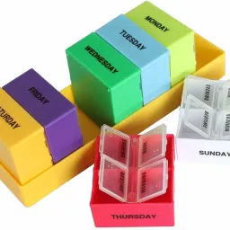 4 Times In a Day Pill Box Morning Night Medicine Pill Organizer Boxes Weekly Tablet Storage Pill Box-image-11