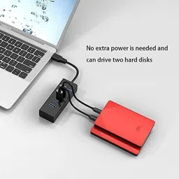 WEFLY 4 Port USB Hub 3.0 Adapter Cable with 5Gbps Speed, Laptop, PC Computers USB Adapter image 5