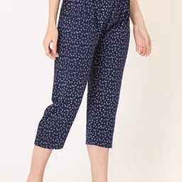 ddaspration Women Dark Blue Capri-picture-45