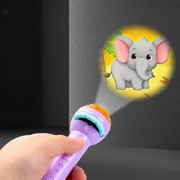 skstore Mini Slide Projector Flashlight Torch Projection Light Slide Flashlight image 4