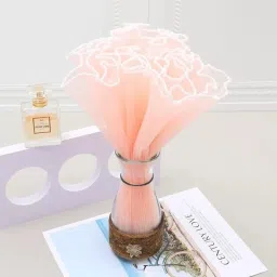 2 Pcs Floral Mesh Roll with Pearl Edge for Gifting,Flower Bouquet,Hamper Packing PLAIN Net Gift Wrapper-7