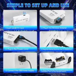 Avista 2.4G Wireless Controller Gamepad 4 GB with Preloaded Games: Enjoy a vast library of classic and modern games image 2