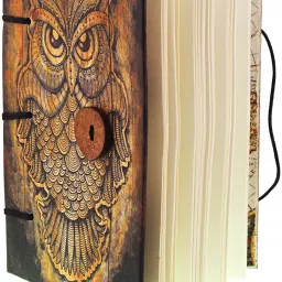 Vintage Owl Print In Special Binding Regular Notebook Unruled 144 Pages-image-70