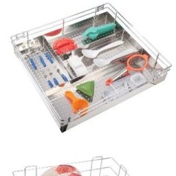 Stainless Steel kitchen cabinet storage modular basket size 19x20 inch set of 3 Storage Basket-24