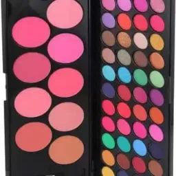 Trending 48 Colors Miss Eye Shadow EyeShadow Palette with 9 Beauty Blushers 100 g-image-23