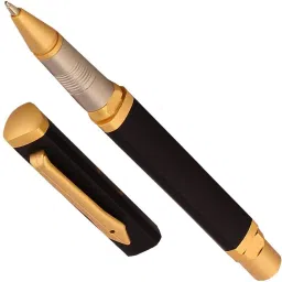 Premium 7005 Luxury Executive Black & Gold Triangle Shape Metal Roller Ball Pen-image-15
