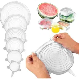 Silicone Stretch Lids reuseable 6 Lid Set 8.3 inch Lid Set-image-33