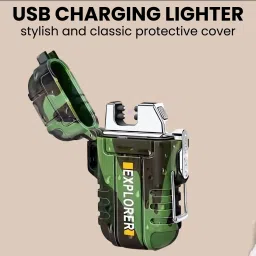 Explorer USB (Cigaratte Lighter)Windproof Flameless ARC Rechargeable LighterA433 Pocket Lighter-image-77
