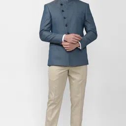 peter england Men Suits Self Design Suit-picture-20