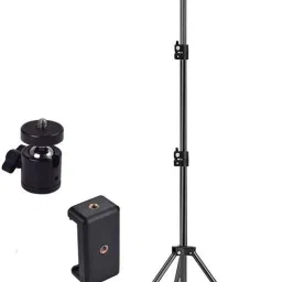 BASS BLING 7ft Tripod with Mobile Holder,Suitable for Mobiles,Lights,Reflectors,Cameras Tripod, Tripod Ball Head-47
