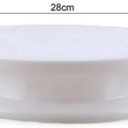 sanskar impex NEW CAKE STAND TABLE with Cake Decorating Revolving Turntable and White divinext Round Rotating Revolving Cake Sugarcraft Turntable Decorating Stand Platform cake table . Cake Pie Server Plastic Cake Server image 4